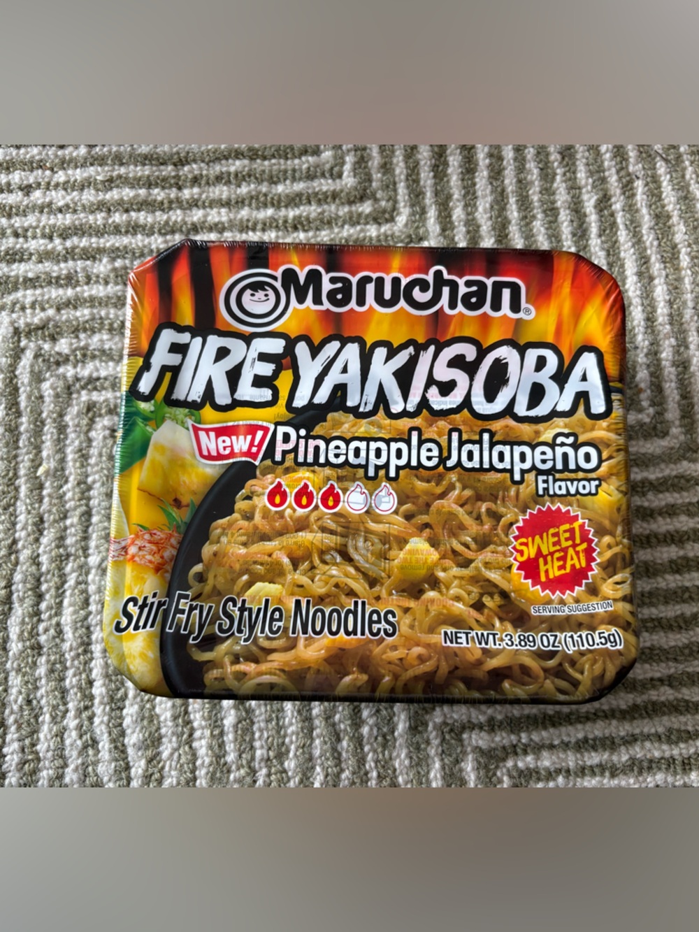Fire Yakisoba Pineapple Jalapeño Stir Fry Noodles - Yellow
